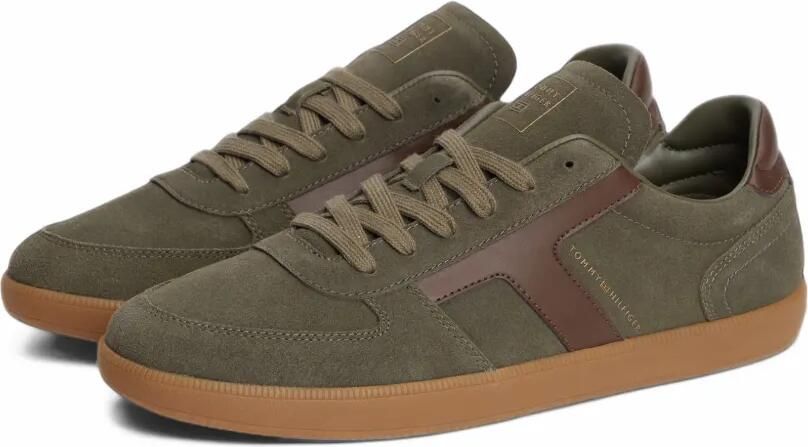 Tommy Hilfiger Suède low-top sneakers Groen - Foto 5