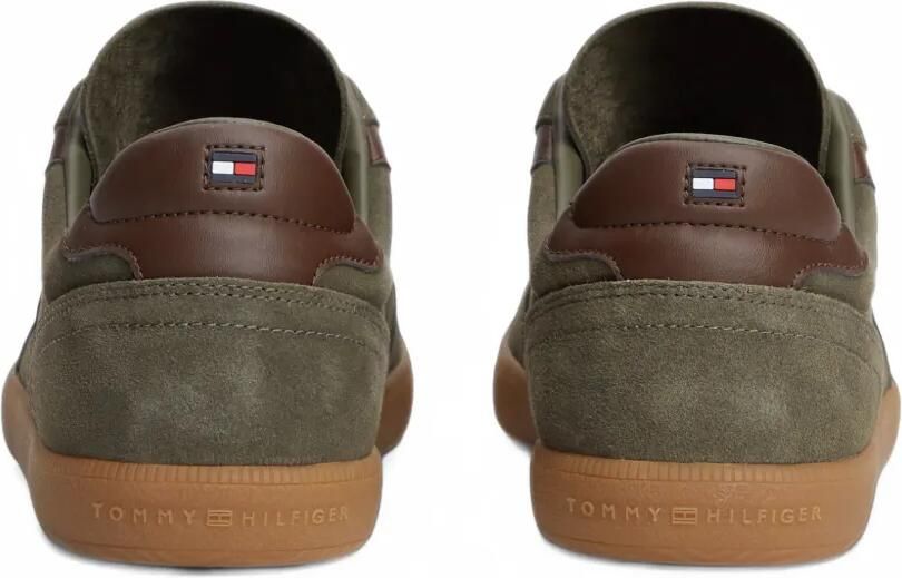 Tommy Hilfiger Suède low-top sneakers Groen - Foto 4