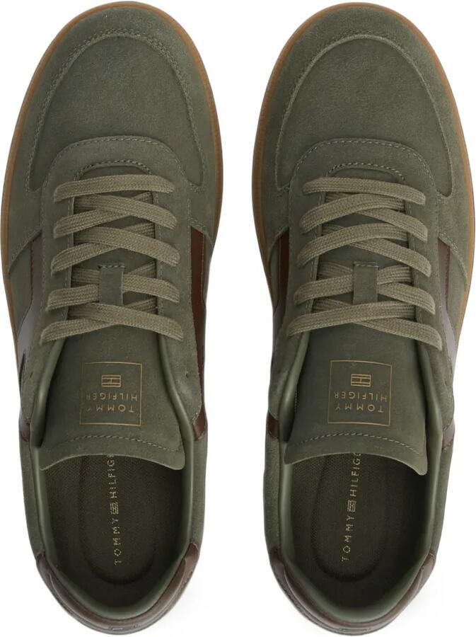 Tommy Hilfiger Suède low-top sneakers Groen - Foto 3