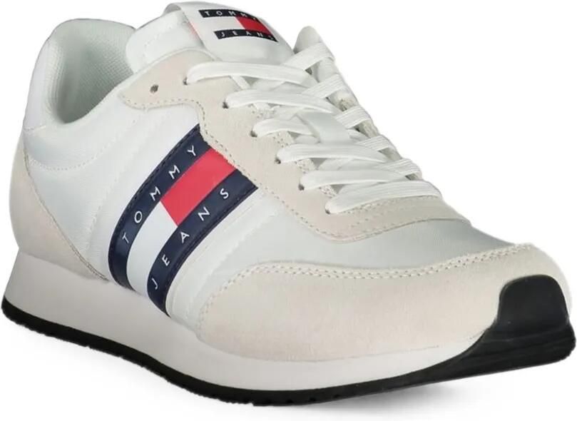 Tommy Hilfiger suede-panelled sneakers Wit - Foto 2