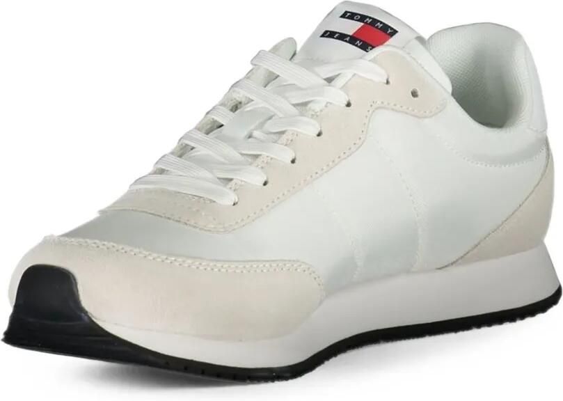 Tommy Hilfiger suede-panelled sneakers Wit - Foto 3