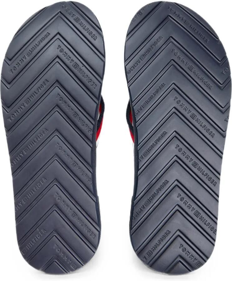 Tommy Hilfiger Teenslippers met bandje en streep-detail Blauw - Foto 2
