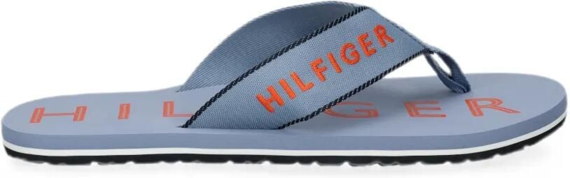 Tommy Hilfiger Teenslippers met geborduurd logo Blauw