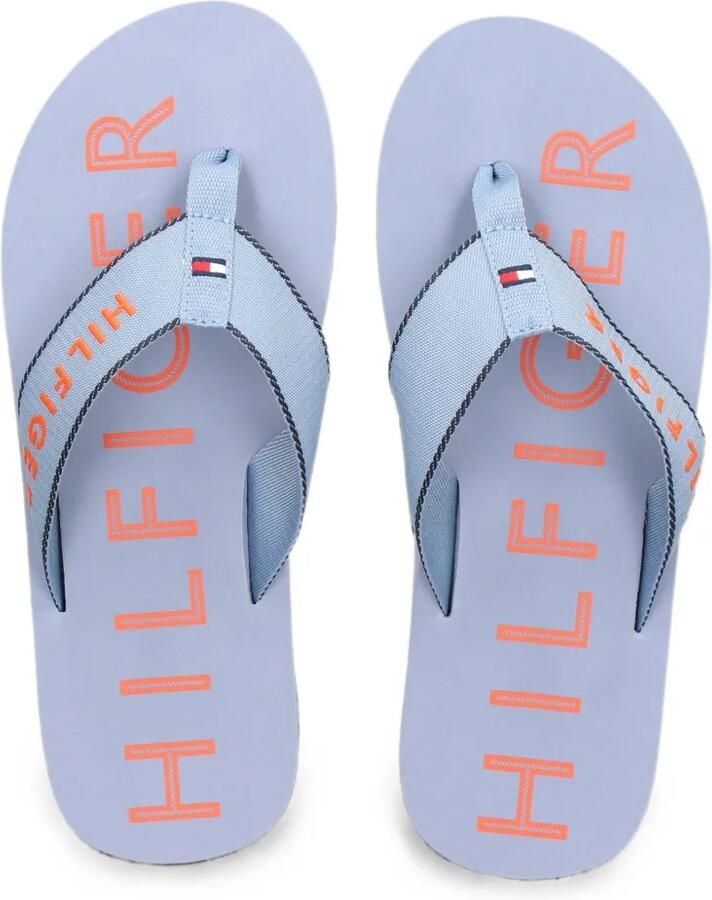 Tommy Hilfiger Teenslippers met geborduurd logo Blauw - Foto 2