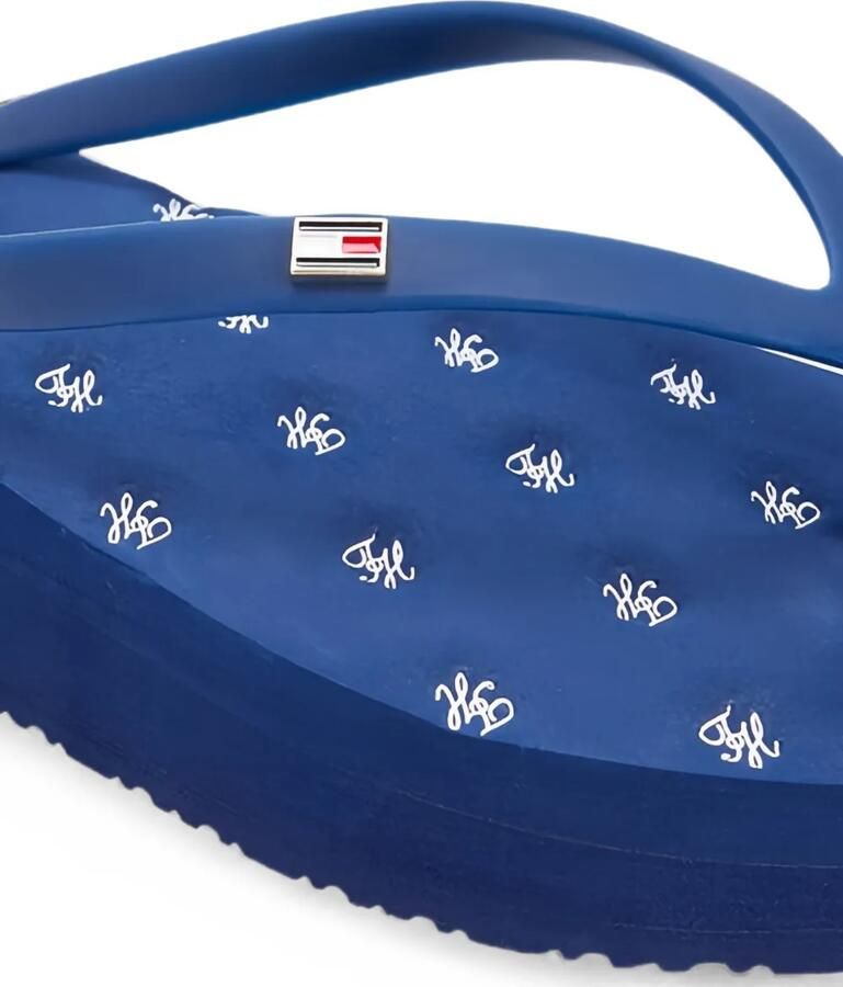 Tommy Hilfiger Teenslippers met logoprint Blauw - Foto 3