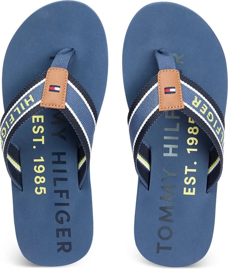 Tommy Hilfiger Teenslippers met logoprint Blauw - Foto 2
