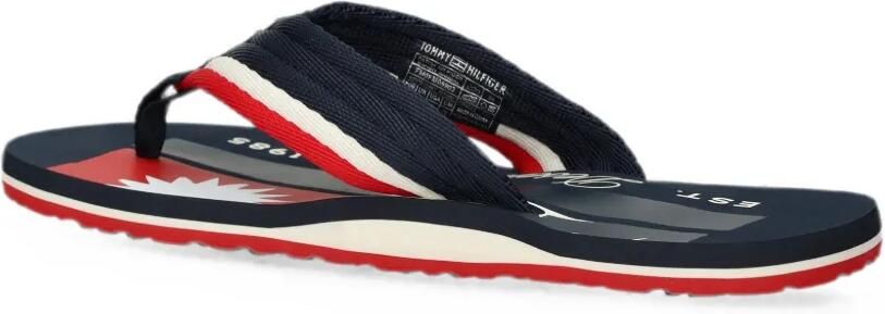 Tommy Hilfiger Teenslippers met logoprint Blauw - Foto 4