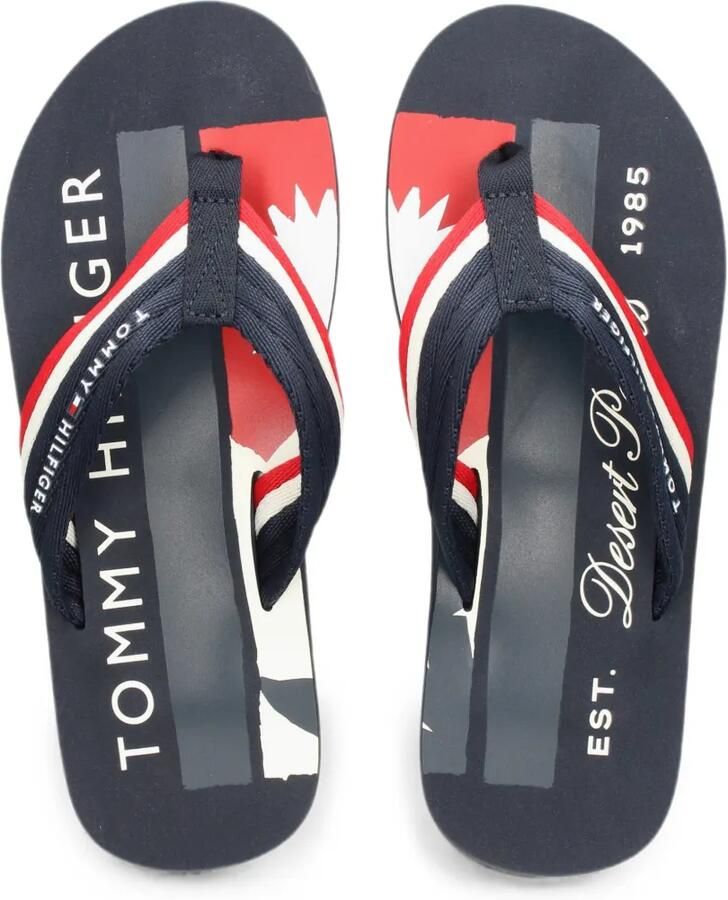 Tommy Hilfiger Teenslippers met logoprint Blauw - Foto 2