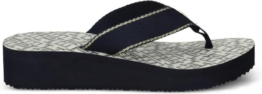 Tommy Hilfiger Teenslippers met plateauzool Blauw