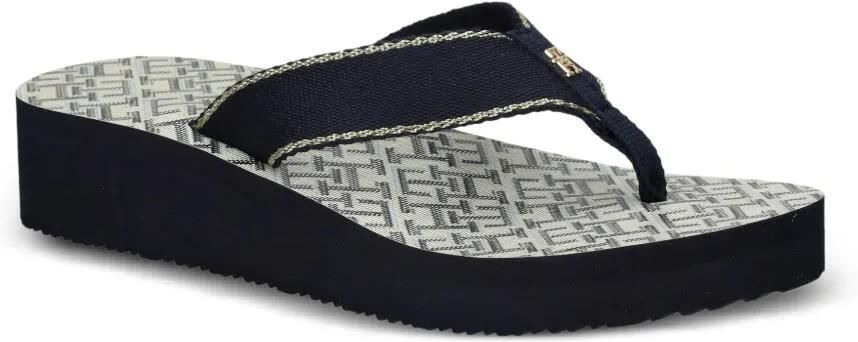 Tommy Hilfiger Teenslippers met plateauzool Blauw - Foto 4