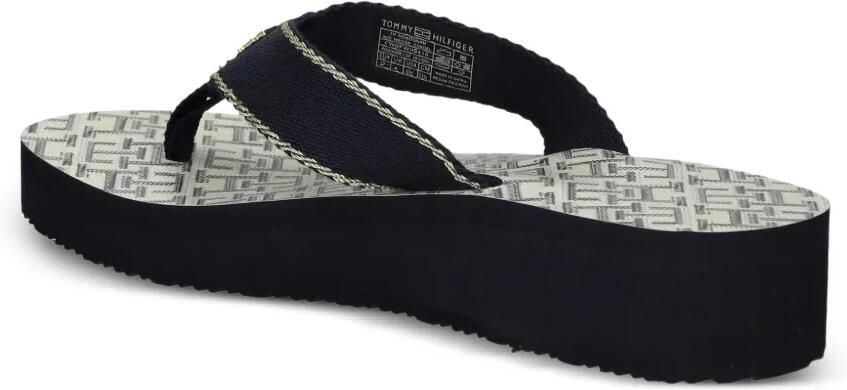Tommy Hilfiger Teenslippers met plateauzool Blauw - Foto 3