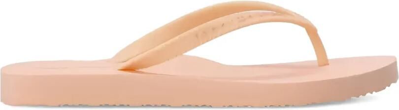 Tommy Hilfiger Teenslippers verfraaid met logo-reliëf en bandje Beige