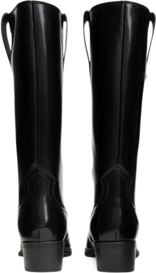 Tommy Hilfiger TH Monogram leather cowboy boots Zwart - Foto 5