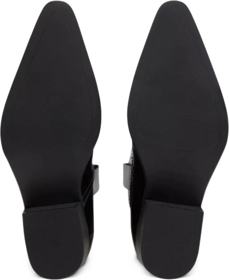 Tommy Hilfiger TH Monogram leather cowboy boots Zwart - Foto 3