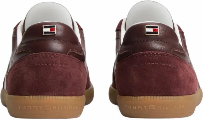 Tommy Hilfiger TH Tribeca leren sneakers Rood - Foto 4