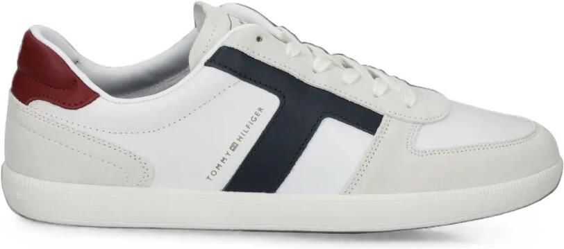 Tommy Hilfiger TH Tribeca leren sneakers Wit