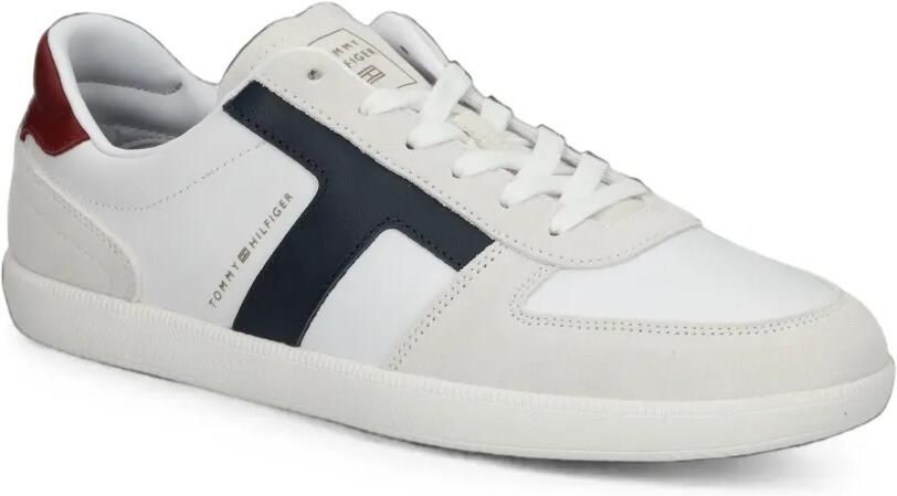 Tommy Hilfiger TH Tribeca leren sneakers Wit - Foto 3
