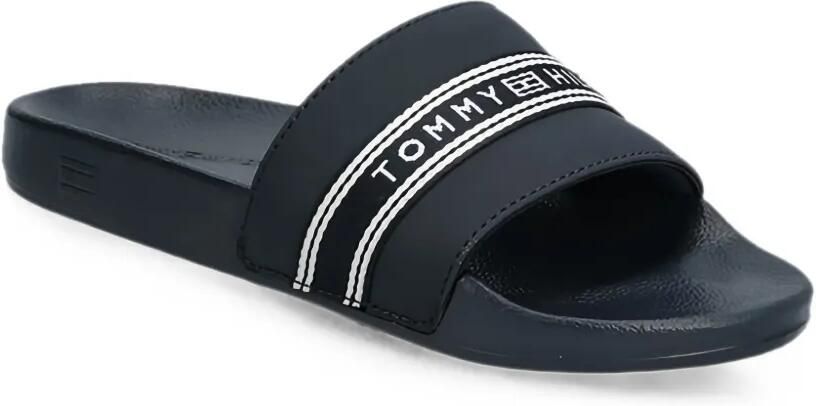 Tommy Hilfiger Webbing slippers met logoband Blauw - Foto 2
