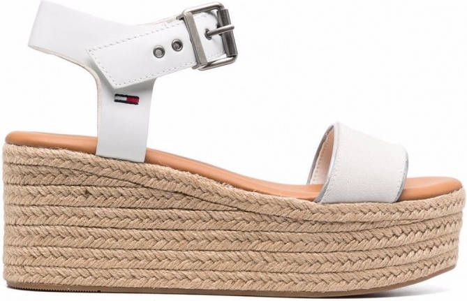 Tommy Jeans Essential sneakers met plateauzool Wit