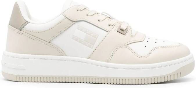 Tommy Jeans Retro Basketbal sneakers Beige