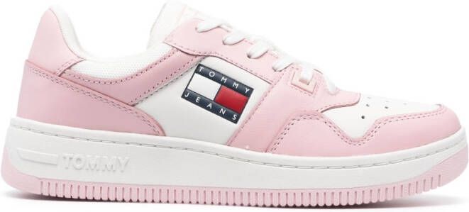 Tommy Jeans Sneakers met logo-reliëf Roze