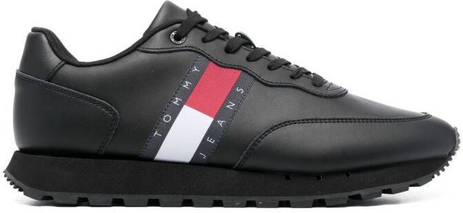 Tommy Jeans Sneakers met logopatch Zwart