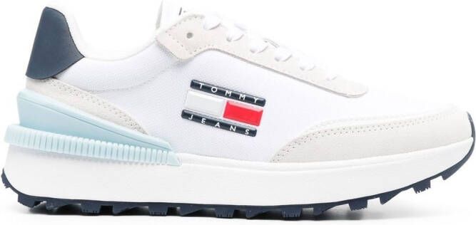 Tommy Jeans Sneakers met logoplakkaat Wit