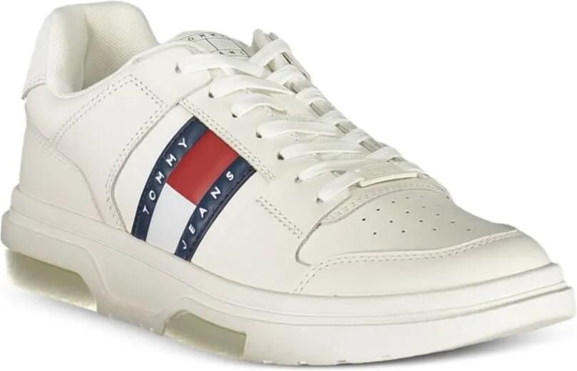 Tommy Jeans Court sneakers met logopatch Beige - Foto 3