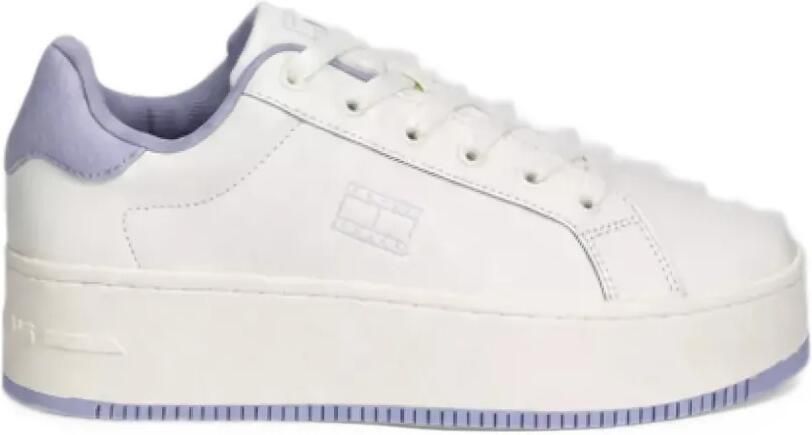 Tommy Jeans essential platform leather sneakers Wit