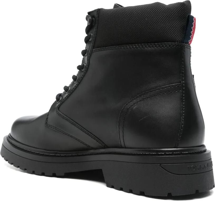 Tommy Jeans Leren enkellaarzen Zwart - Foto 2