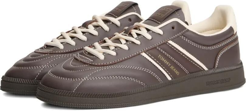 Tommy Jeans Leren sneakers Bruin - Foto 4