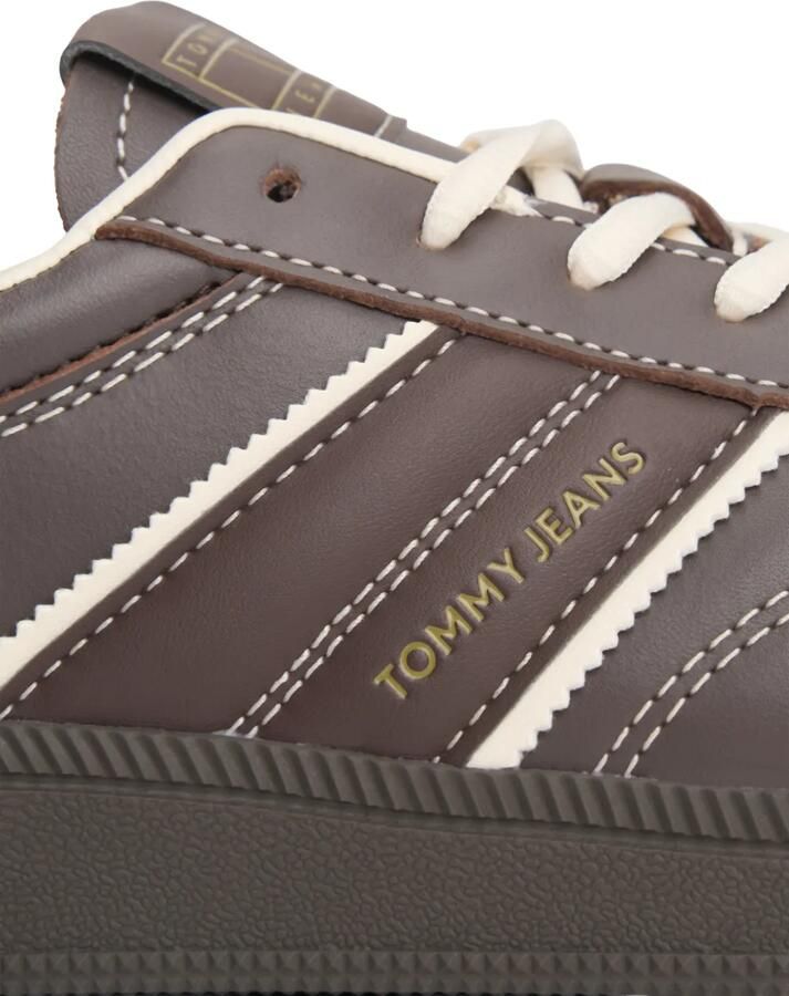 Tommy Jeans Leren sneakers Bruin - Foto 2