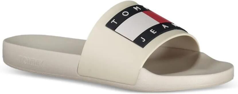 Tommy Jeans Slippers met logopatch Beige - Foto 3