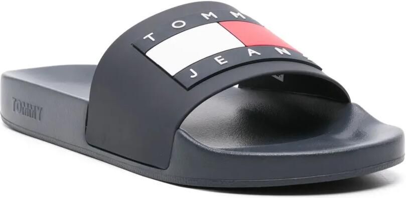 Tommy Jeans Slippers met open neus Blauw - Foto 2