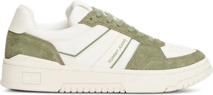 Tommy Jeans Sneakers met logo Beige