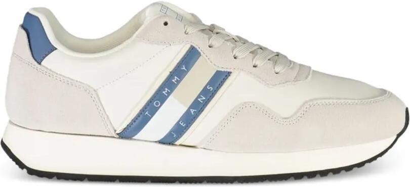 Tommy Jeans Sneakers met logodetail Beige