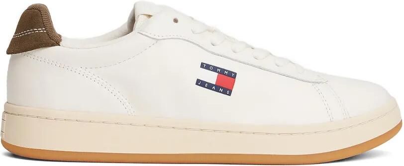 Tommy Jeans Sneakers met logopatch Beige