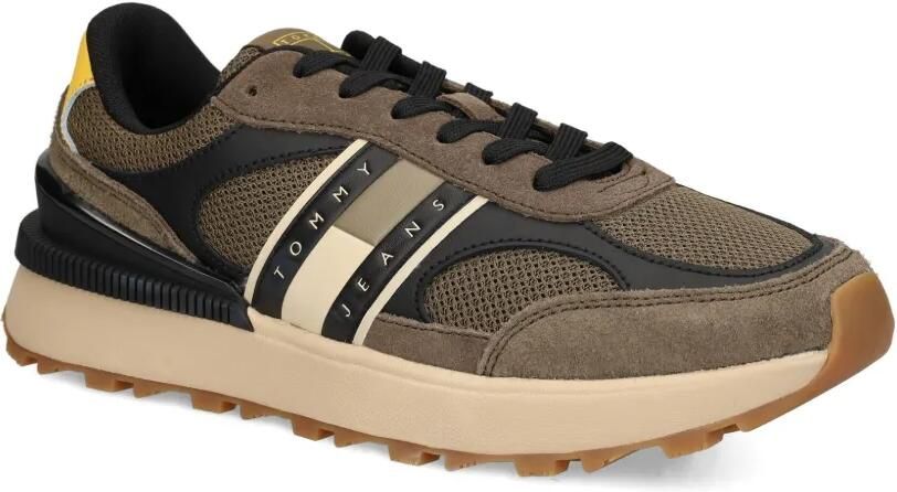 Tommy Jeans Sneakers met suède vlakken Groen - Foto 3
