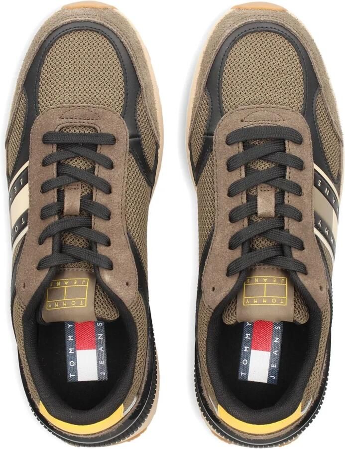 Tommy Jeans Sneakers met suède vlakken Groen - Foto 2