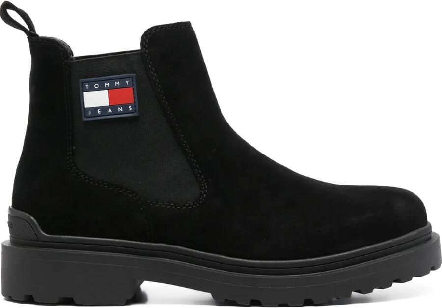 Tommy Jeans Suède Chelsea laarzen Zwart
