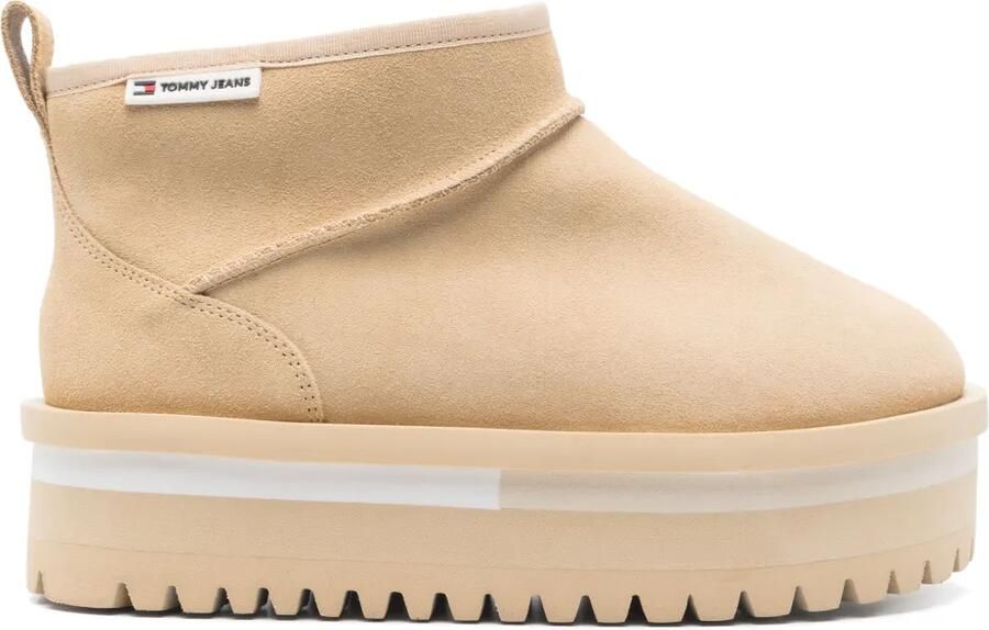 Tommy Jeans Suède laarzen Beige