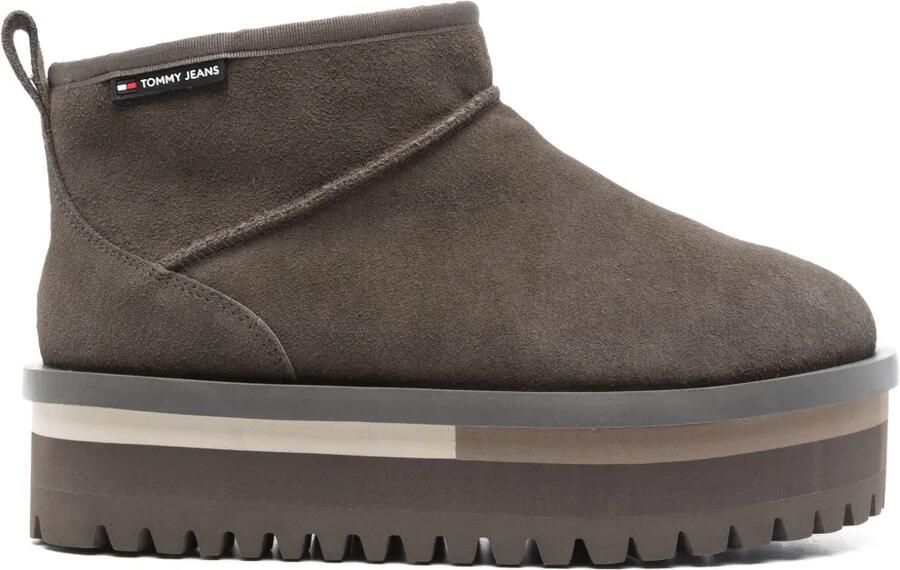 Tommy Jeans Suède laarzen Grijs