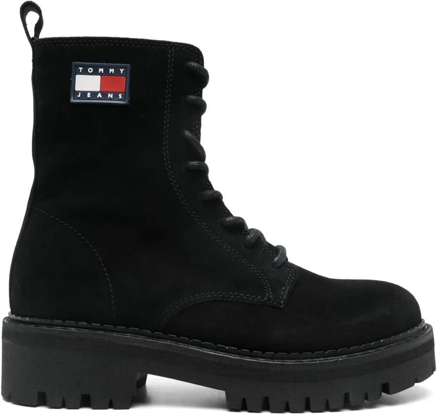 Tommy Jeans Suède laarzen Zwart