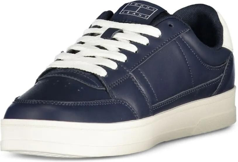 Tommy Jeans The Greenwich leren sneakers met logopatch Blauw - Foto 2