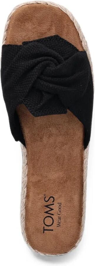 Toms Abby espadrilles met geknoopt detail Zwart - Foto 4
