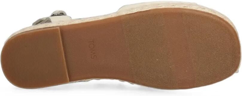 Toms Abby espadrilles met plateauzool en gespsluiting Wit - Foto 5