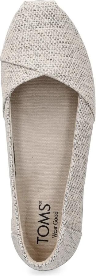 Toms Alpargata ballerina's met vierkante neus Grijs - Foto 3
