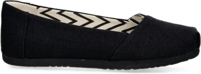 Toms Alpargata ballerina's Zwart