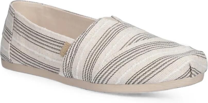 Toms Alpargata Classic gestreepte canvas slip-on ballerina's Beige - Foto 2