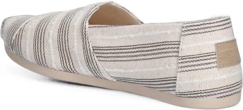 Toms Alpargata Classic gestreepte canvas slip-on ballerina's Beige - Foto 3